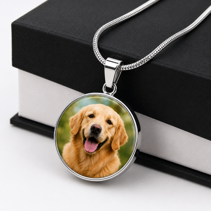 Personalized Pet Photo Dog Tag Necklace -– Keep Your Best Friend Close Forever
