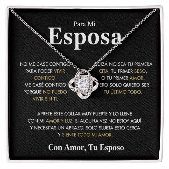 Collar “Para Mi Esposa” –  Un Amor Infinito