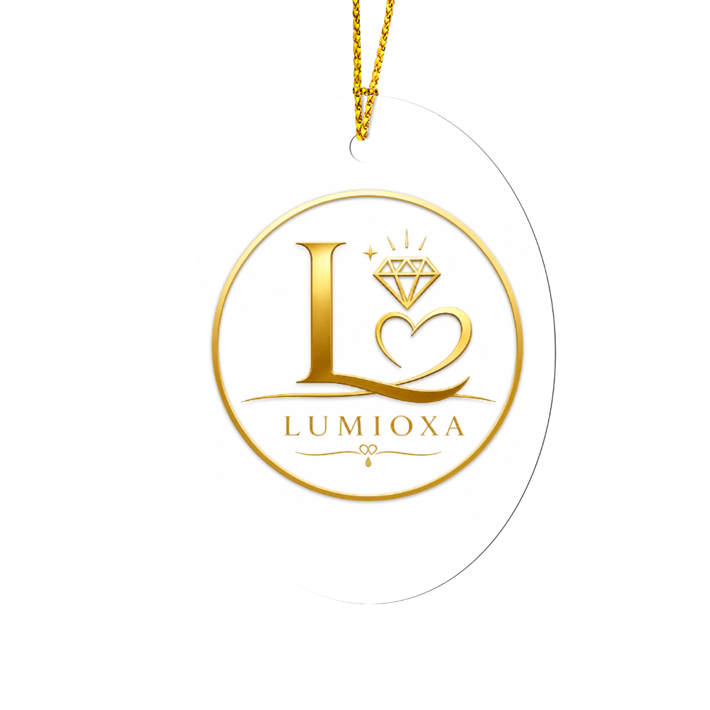 High Gloss Oval Ornament Lumioxa